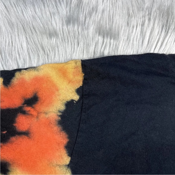 Jeffree Star Cosmetics Black Orange Tie Dye Logo T Shirt Size Small - Picture 12 of 13